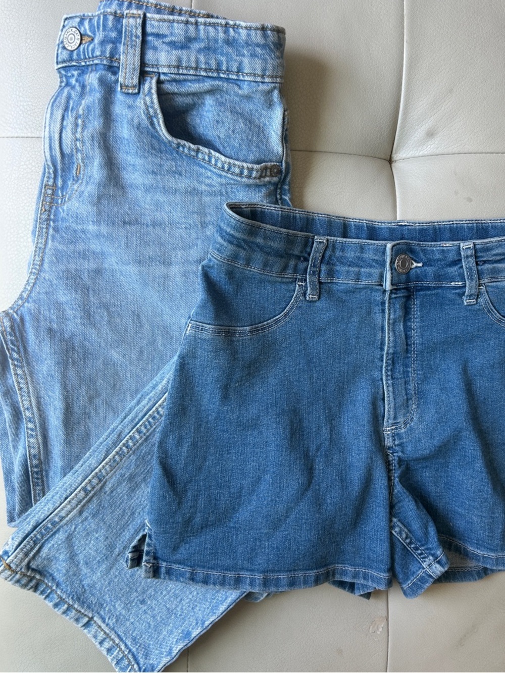 Girls denim bundle; straight leg jeans and shorts. No damage